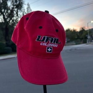 Unisex Red Vail Colorado Hat Cap w/ Metal Size Adjuster